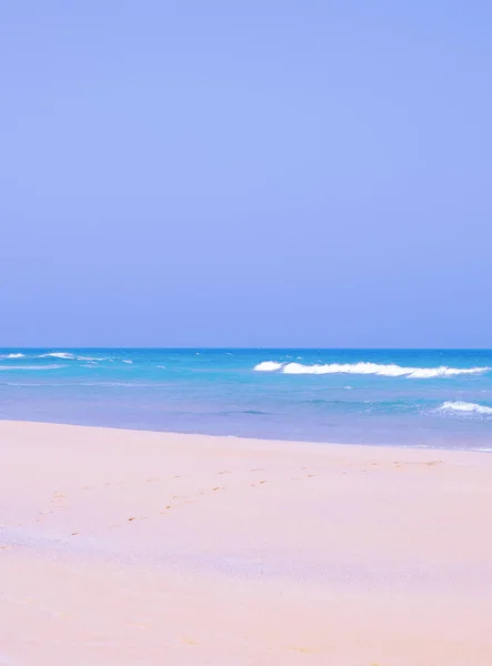 海の海岸と砂漠の背景 はがきプリント 電話ケース プリントTシャツに最適です カナリア諸島 フェルテベントゥラ スタイリッシュな自然視覚精神 ミニマリスト壁紙 — ストック写真