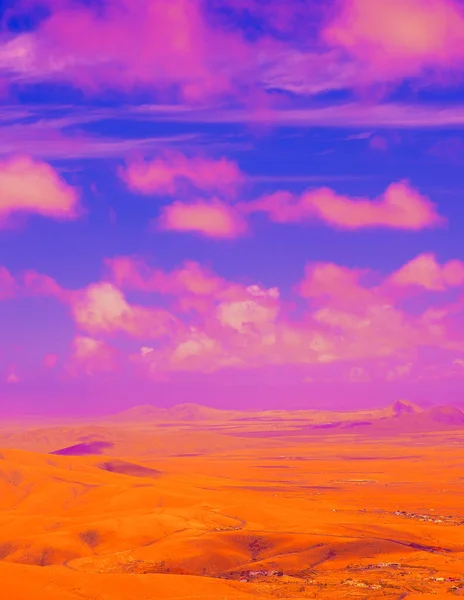 Вулканическая Пустынная Дорога Минимальный Эстетический Фон — стоковое фото