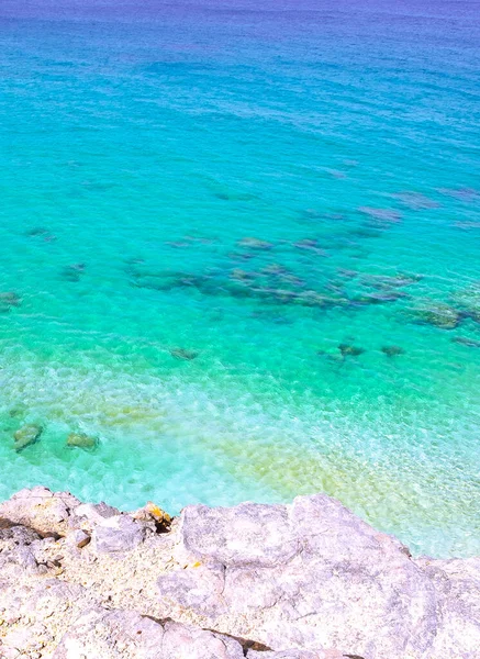 Oceano Água Azul Fundo Mínimo Ideal Para Impressões Cartões Postais — Fotografia de Stock