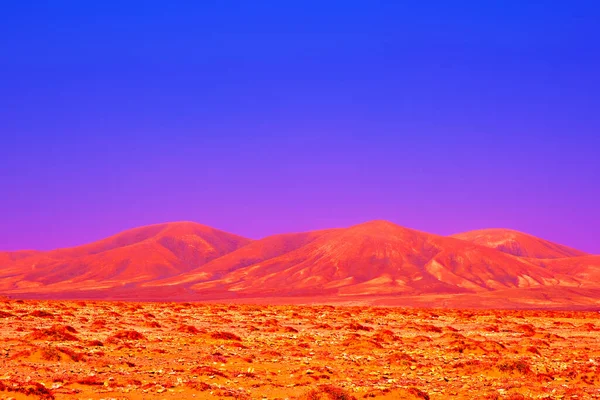 Deserto Visão Surreal Minimalista Vulcânica Ideal Para Impressões Cartões Postais — Fotografia de Stock