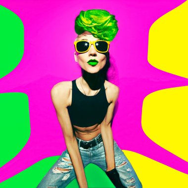 disko punk moda stil club parti kızı