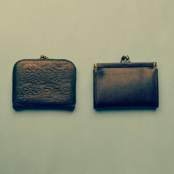 Old vintage wallets — Stock Photo, Image