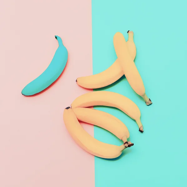 Bananas design de moda. Fruta estilo baunilha — Fotografia de Stock