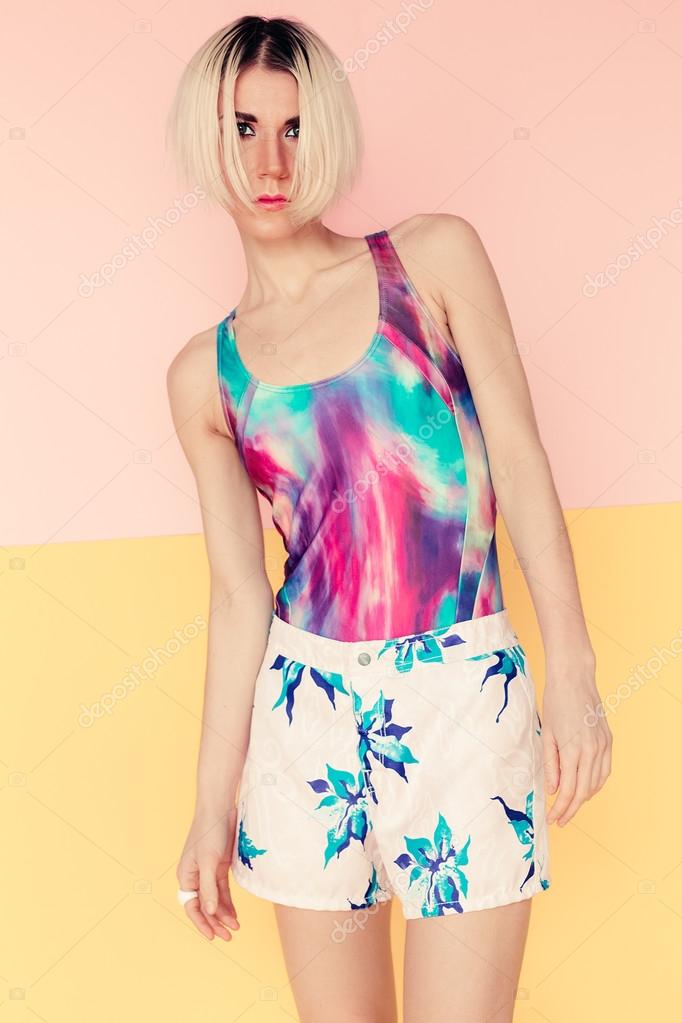 fashionable beachwear
