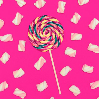 Tatlı şeker karışımı kokteyl. Tatlı arka plan