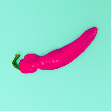 Kırmızı biber. En az moda stil