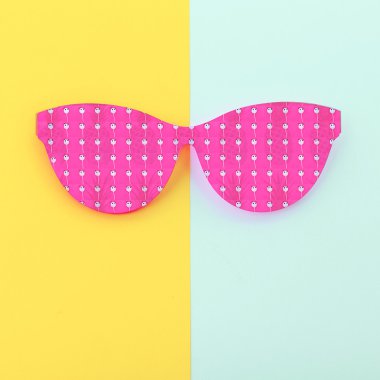Moda komik güneş gözlüğü. Summer, pandalar, ananas. Vanilya st