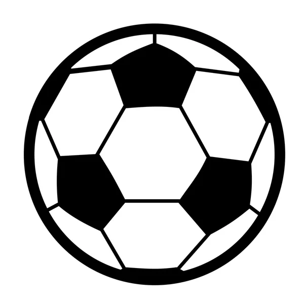 Ballon de football graphique — Image vectorielle