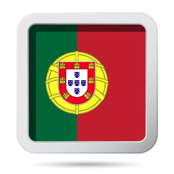Emblema da bandeira de Portugal — Vetor de Stock