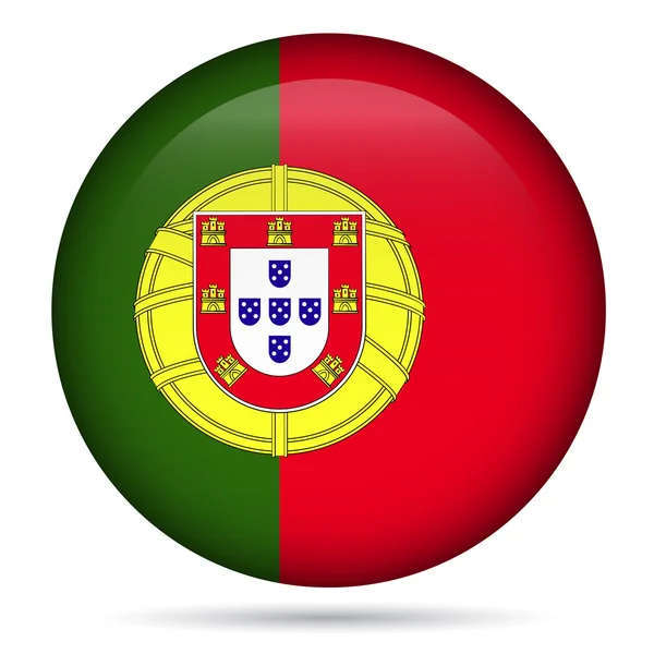 Emblema da bandeira de Portugal — Vetor de Stock