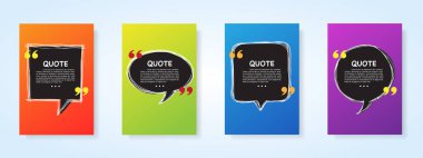 Konuşma baloncuğu boş şablonlar ayarlandı.