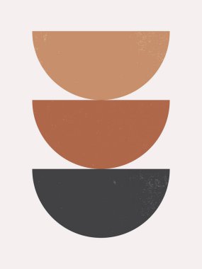 Modern Poster Sanatı. Soyut Duvar Sanatı. Grunge desenli Dijital İç Dekorasyon Sanatı. Vektör EPS 10.