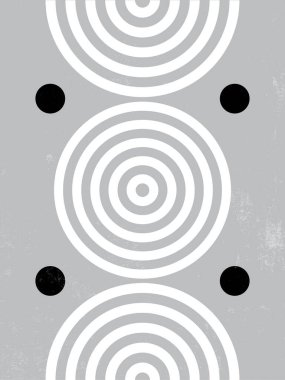 Baskı için Modern Poster Sanatı. Soyut Duvar Sanatı. Dijital İç Dekorasyon Sanatı. Grunge desenli vektör. EPS 10.