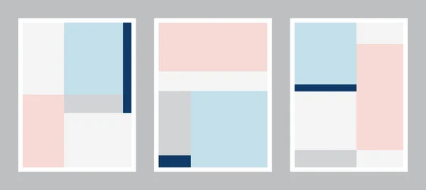 Pastell Modern Affischkonst Abstrakt Väggkonst Digital Inredningskonst För Tryck Vektor — Stock vektor