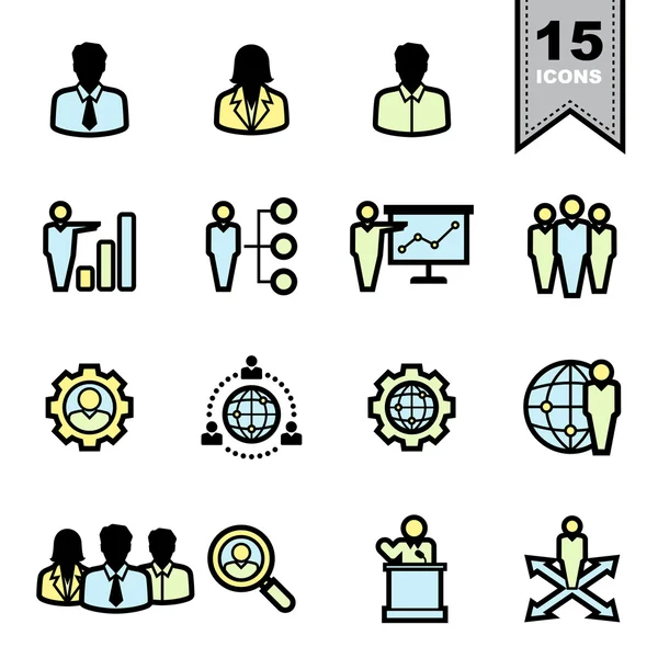 Business icons set — Stock Vector