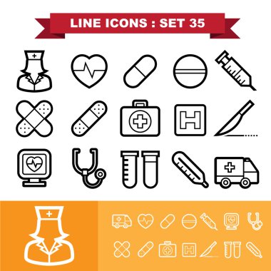 35 satır Icons set