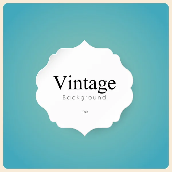 White vintage frame — Stock Vector