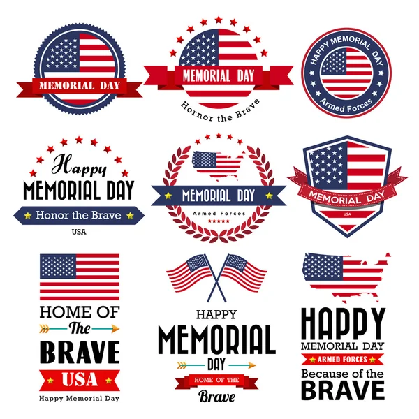 Happy Memorial Day — Stock Vector