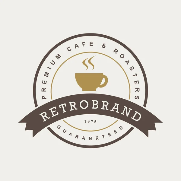 Reeks van vintage koffie badges — Stockvector