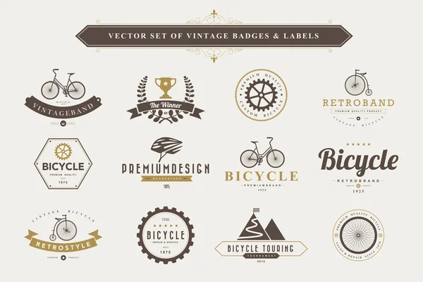 Set de insignias y etiquetas vintage . — Vector de stock