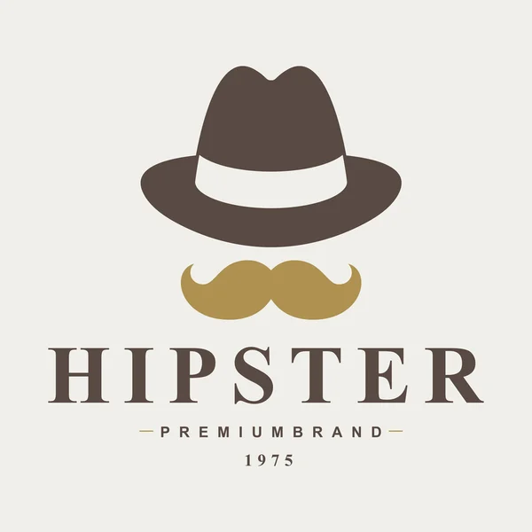 Emblemas e rótulos hipster vintage — Vetor de Stock