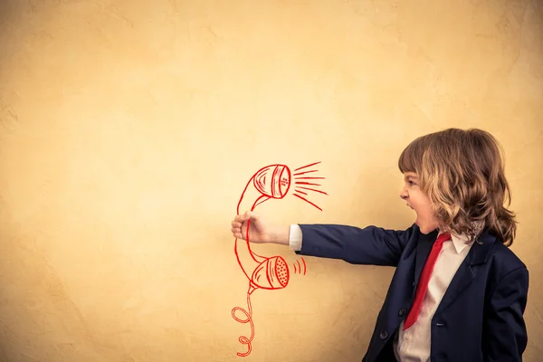 Concepto de comunicación empresarial — Foto de Stock