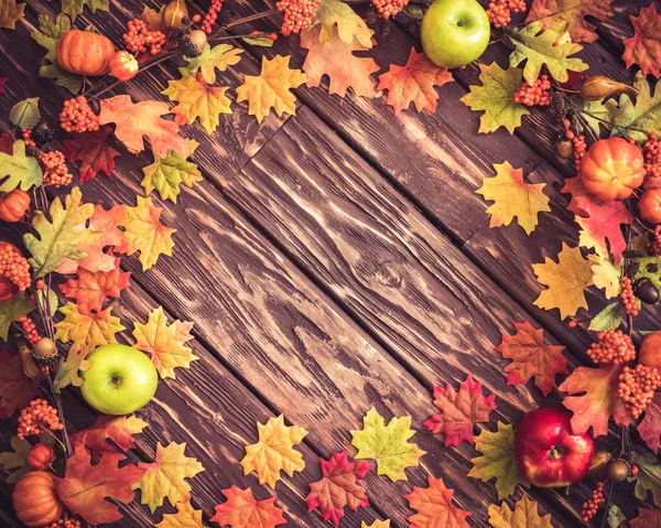 Marco rústico de otoño — Foto de Stock