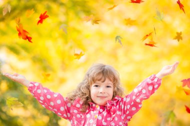 Çocuk sonbahar Park