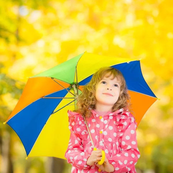 Child in autumn — Stock Photo, Image