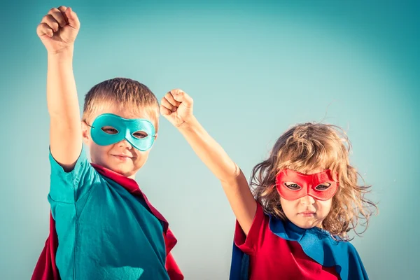 Superhelden-Kinder — Stockfoto