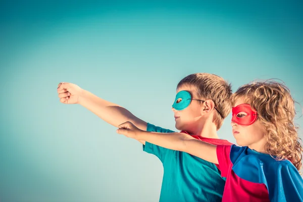 Superhero kids — Stock Photo, Image