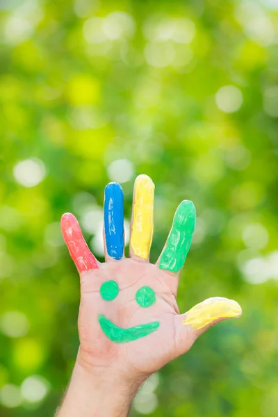 Happy hand — Stock Photo, Image