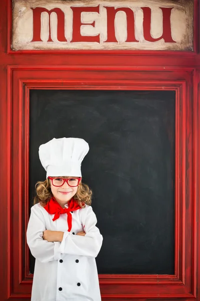 Gyermek szakács szakács. — Stock Fotó