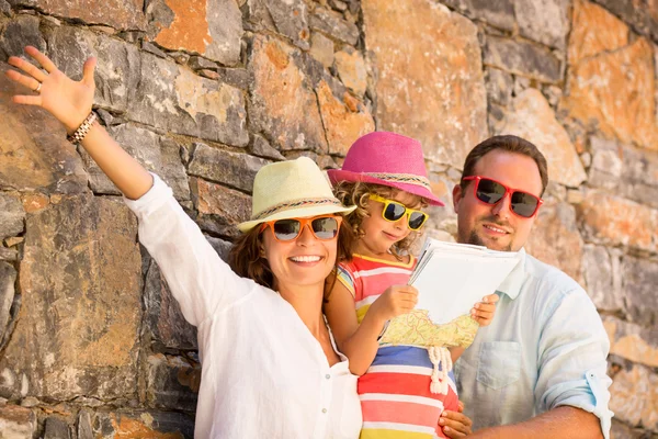 Familie på ferie - Stock-foto