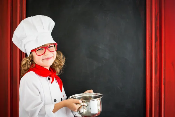 Child chef cook. Restaurant business — Stock Photo, Image