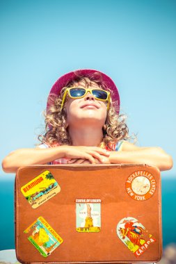 Çocuk tatil vintage çanta