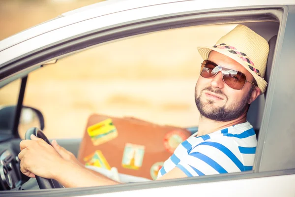 Řidič muž na dovolené — Stock fotografie