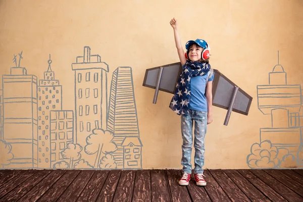 Child playing at home — Stock Photo, Image