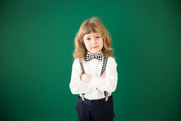 Criança da escola em classe — Fotografia de Stock