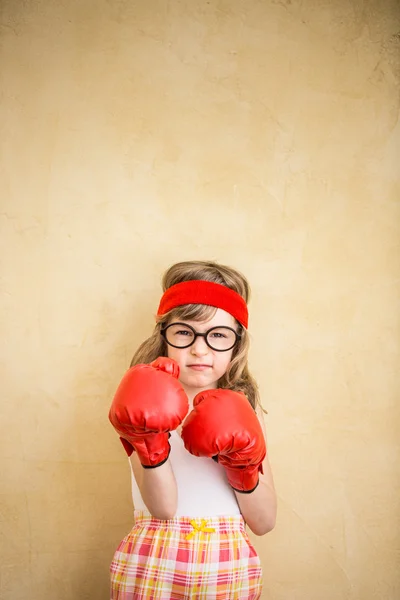 Funny strong child — Stock Photo, Image