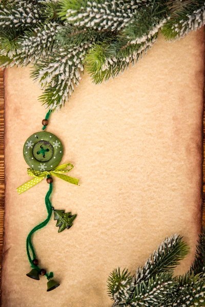 Christmas ornament on paper — Stock Photo, Image