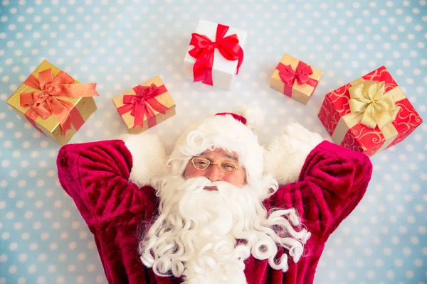 Santa Claus. Ovanifrån — Stockfoto