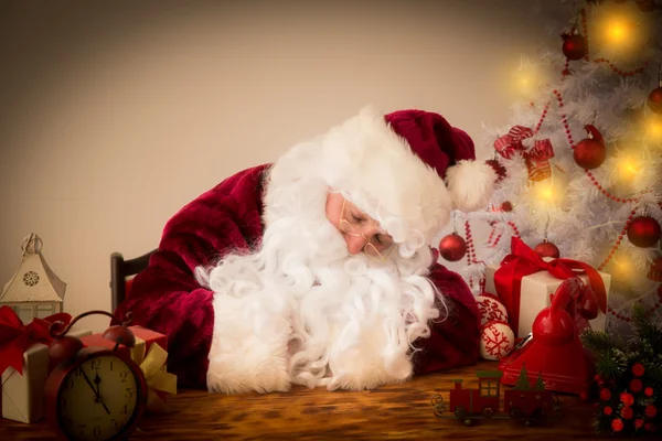 Babbo Natale dormire — Foto Stock
