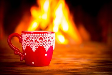 Noel şömine yakın