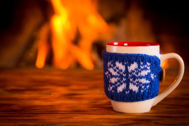 Noel şömine yakın