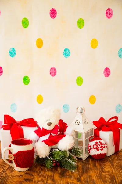 Decorações de Natal e brinquedos — Fotografia de Stock