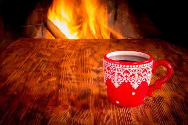 Noel şömine yakın