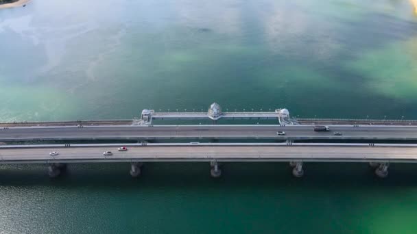 Sarasin Bridge Phuket Thaiföld Légi Kilátás Top View Sarasin Híd — Stock videók