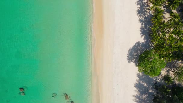 Phuket Thailand Sea Beach Nach Covid Luftaufnahme Aus Der Vogelperspektive — Stockvideo