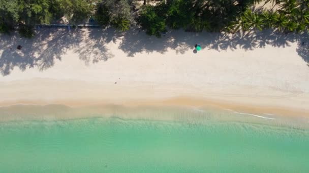 Пхукет Таиланд Sea Beach После Ковида Вид Сверху Высоты Птичьего — стоковое видео